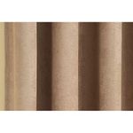 Enhanced Living Vogue Latte Natural 90 x 90 inch (229x229cm) Eyelet Thermal Noise Reducing Dim Out Curtains for Bedroom and Living Room