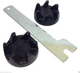 LKS Replacement Blender Rubber Clutch Couplers (2) and A Spindle Tool SA9704230. Compatible with Kitchenaid Models Starting 5KSB3, KSB3, KSB5, 5KSB52 & 5KSB5