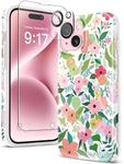 GVIEWIN Floral for iPhone 15 Case, 