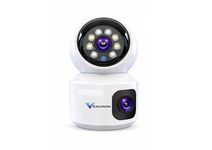 Vexcrion 360° Dual Lens WiFi CCTV Camera 1080P HD Pan Tilt Motion Alert Security Cam Security Camera (128 GB)