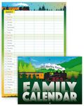 Family Calendar 2025, monthly planner with 5 columns. Useful as a family planner calendar 2025. Printed by CO2 neutral printer with vegetable ink, fully recyclable