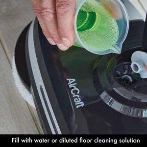Aircraft Home PowerGlide Cordless Hard Floor Cleaner & Polisher – 4 Pads for Wood, Tile, Laminate