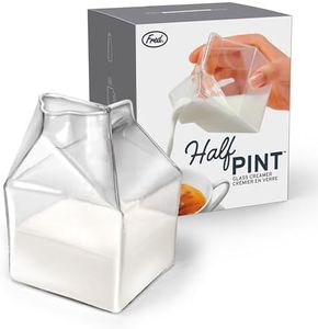 Fred HALF PINT Glass Milk Carton Creamer