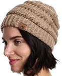 Tough Headwear Womens Winter Hat - Warm Chunky Cable Knit Beanies - Winter Beanie Hats for Women Cold Weather - Beanies Women