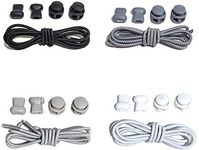 YAVO-EU Elastic shoelaces, flat (4 