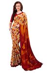 Jaanvi fashion Women Printed Crepe Silk Saree With Blouse(Dream-Liner-8907-A), Maroon