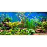 AWERT 48x24 inches Aquarium Background Aquatic Plant River Bed & Lake Fish Tank Background Vinyl