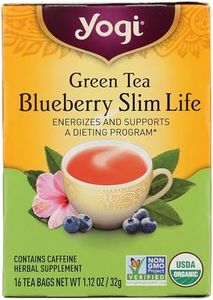 Yogi Tea Herbal Tea Bags Green Tea Blueberry Slim Life - 16pk