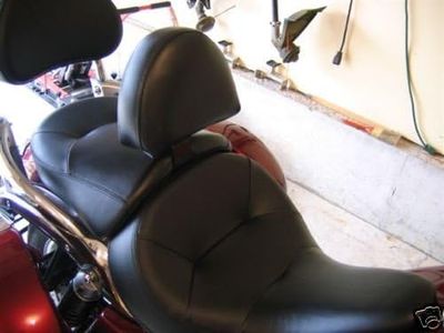 Grasshopper Limited Drivers Backrest for Kawasaki 1700 Nomad/Voyager/Classic or LT American Made NON STUDDED Includes Mounting Hardware Quick Release