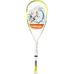 Head Micro Gel Blast Squash Racquet (White/Lime)