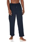 Amazon Essentials Men's Flannel Pyjama Trousers (Available in Big & Tall), Navy, XS