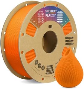OVERTURE PLA Filament 1.75mm PLA 3D Printer Filament, 1kg Cardboard Spool (2.2lbs), Dimensional Accuracy +/- 0.02mm, Fit Most FDM Printer(Orange)