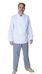 IBEX Professional White Full Sleeves Chef Jacket, Cooks, Restaurant Staff, Food Service, Caterers, Bakers Chef Coat, M