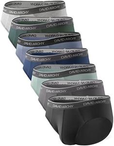 DAVID ARCHY Pack of 4/7 Men's Briefs Stretch Underwear Soft Without Tag, A: 7 Colours (Bamboo), Large