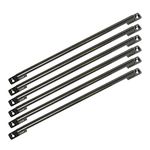 DIY Window Security Bars Pack of 6 Items (20mm x 600mm, Black)