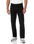 Wrangler Men's Authentics Classic Regular Fit Jean, Black, 32W x 32L