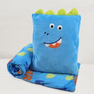 VigorSpring Kids Travel Pillow and Blanket Set -Dino