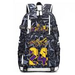 Basketball Player Star Kobe Multifunction Backpack Travel Student Backpack Fans Bookbag for Men Women (Style 4)