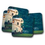 4 Set - Camper Van Coaster - Motorhome Camping Lake Forest Travel #16466