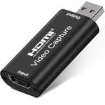 FEDUS USB 3.0 4K HDMI Video Capture Card 1080p 60fps Audio Video Capture card, Game Capture Card, HDMI To USB 3.0 For Gaming, Streaming Device, Compatible With Nintendo Switch, PS3/4, Xbox 1Y Warranty