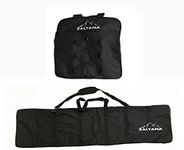 zaltana SKB22 Padded Snowboard Carier Bag Rack Holds & Padded Snowboard Ski Boots Bag Backpack Combo, Black