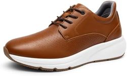 Bruno Marc Men's Dress Sneakers Casual Oxford Lace Up MaxFlex ActiveUrban Formal Shoes,Size 9.5,Brown,BMUMOX2421