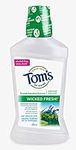 Tom's of Maine Wicked Fresh Natural Mouthwash | Oral Rinse for Long-Lasting Fresh Breath | Alcohol-Free Icy Fresh Mint kids Mouthwash (Pack of 1)