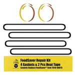 OutOfAir Repair Kit for FoodSaver: Gasket and Heat Strip Replacement - 4 Foam Gaskets, 2 Strips - Fits V2200, V2400, V2800, V3000, V3200 Series Vacuum Sealers Replaces Food Saver T910-00075