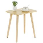 Apicizon Small Side Table, Easy Assembly，Natural End Table Living Room& Bedroom, Modern Simple Style Bedside Table, Night Stands