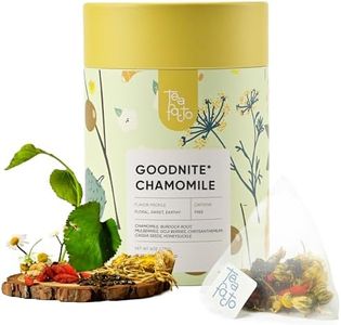 Tea Facto Goodnite* Chamomile Tea Bags with Chrysanthemum Tea for Soothing Comfort - 25 Bulk Pack Goodnight/Chamomile25