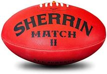 Sherrin 4631 AFL Rising Star Rubber Synthetic Football, Red, Size 3