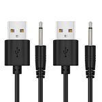 BATSOEASY 2 Pack 2.7ft Replacement DC Charging Cable, USB to DC 2.5mm Fast Charger Cord Adapter - 2.5mm (This is NOT Barrel Jack)