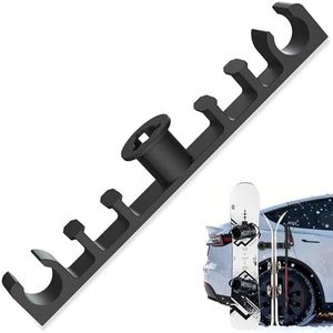 Magnetic Ski & Snowboard Holder for Car - Pro Magnetic Silicone Vehicle Side Holder Protects Paint, Prevents Ski/Board Tipping - Holds Skis, Snowboards, Poles & Bike Handles for Skiers