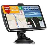 SAT NAV, TOUTBIEN GPS Navigation for Car Truck Motorhome 2.5D Touchscreen 7inch UK Europe Maps Pre-Installed with Lifetime Free Map Update, Voice Guidance, Speed Cam Alerts, POI & Lane Assistance