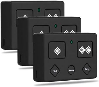 Upgrade Gate Remote Control Replace for AXP1 AXS1, 5-Button Remote Transmitter Fits Gate Opener TSS1XP TDS2XP TSS1 TDS2 LDM2 LDM2K HDP1 HDP2 DD2U LSM1 DS1U, Partymode + Battery Test Button 3pack