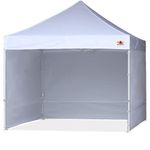 ABCCANOPY Ez Pop Up Canopy Tent with Sidewalls 10x10 Commercial -Series, White