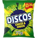 KP Discos Cheese & Onion Flavour 70g - Box of 16 (Price Marked)