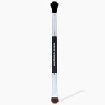 Double Ended Eye Shadow Brush Makeup – Eyeshadow Brush Set, Eye Makeup Brushes, Fluffy Eyeshadow Blending Brush, Flat Shader Brush Lid Packing, Crease Blender, Smudge Eye Brush, Cream Powder Make Up