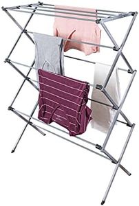 Honey-Can-Do Oversize Collapsible Clothes Drying Rack DRY-09066 Silver, 50 lbs