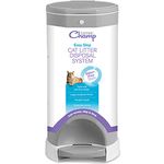 OFT Litter Champ Premium Odor-Free plastic Cat Litter Disposal System,4 gallon, Gray