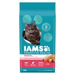 IAMS Proactive Health Dry Cat Food Adult - Indoor Weight & Hairball Care with Salmon, 1.59kg Bag