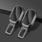 Pack of 2 Alloy Metal Auto Seat Belt Cover Shoulder Pad, Car Interior Accessories Universal for Most Vehicles (Design 2)