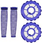 Lemige 2 Pack Post-Motor Filters & 2 Pack Pre-Motor Filters Replacement Parts for Dyson DC40, Light/Slim Ball Animal, Multi Floor, Origin and Total Clean Vacuums, Compare to Part 923587-02 & 922676-01