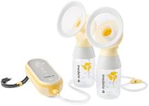 Medela Freestyle Flex Double Electric Breast Pump - Compact Swiss design with USB on-the-go charging port, featuring Medela PersonalFit Flex shields, sync with the MyMedela app