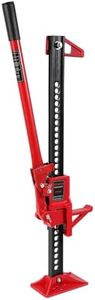 GarveeTech Car Jack, Pointed Head Type, 33" Ratchet Off-Road Multi-Purpose Farm Jack, 3 Ton (6000 Pound) Capacity Car Jack, Ideal for Cars/Trucks/Atvs/Suvs, Red