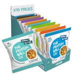 Protein Balls Mixed Variety Pack by The Protein Ball Co - 100% Natural, Vitamin Enriched, Protein Snacks - 10 x 45g Bags - High Fibre, Gluten Free, No Added Sugar