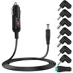 Czepa 12v Car dc Charger Power Cord with 8 Connectors for Cigarette Lighter Portable DVD Player, Car DVR, GPS, Bluetooth Speakers, Breast Pump, Car Refrigerator, Air Compressor, Heating Cup