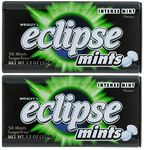 Wrigley's Eclipse Sugar free Mints Intense Mint Flavoure Mouth Freshener 35g Pack Of 2 (Imported)