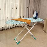 Happer Premium Wooden Ironing Board/Table with Iron Holder, Foldable & Adjustable | Deluxe Plus (122 x 47cm)