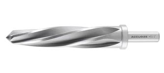 Accusize Industrial Tools 1'' Cutting Diameter H.S.S. Spiral Flute Aligning Reamer, 1/2'' Shank Diameter, 0522-0001